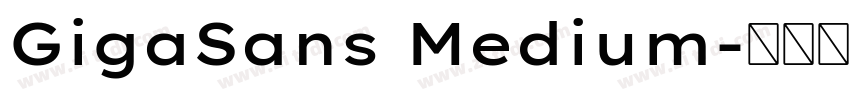 GigaSans Medium字体转换